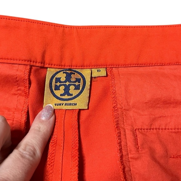 Tory Burch Bright Orange Trousers Size 10 - Picture 5 of 7